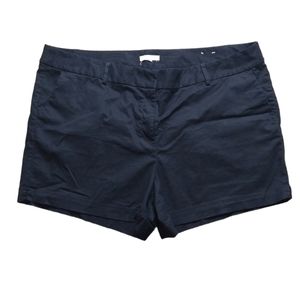 LOFT Plus Black Cotton Shorts Size 22